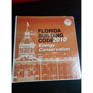Florida Building Code 2010 Energy Conservation Binder Textbook